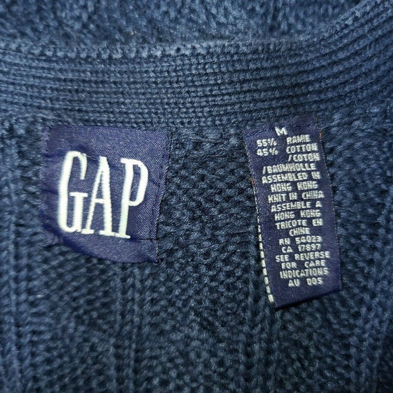 GAP Vintage Navy Blue Cable Ramie 