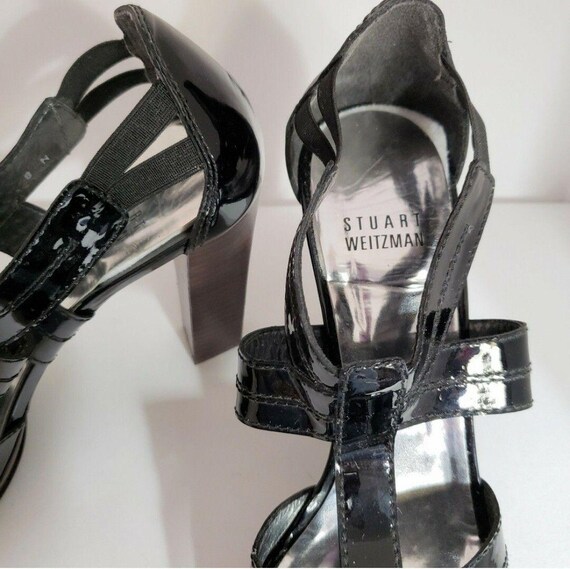 Stuart Weitzman Vintage Y2KBlack Patent Leather S… - image 8