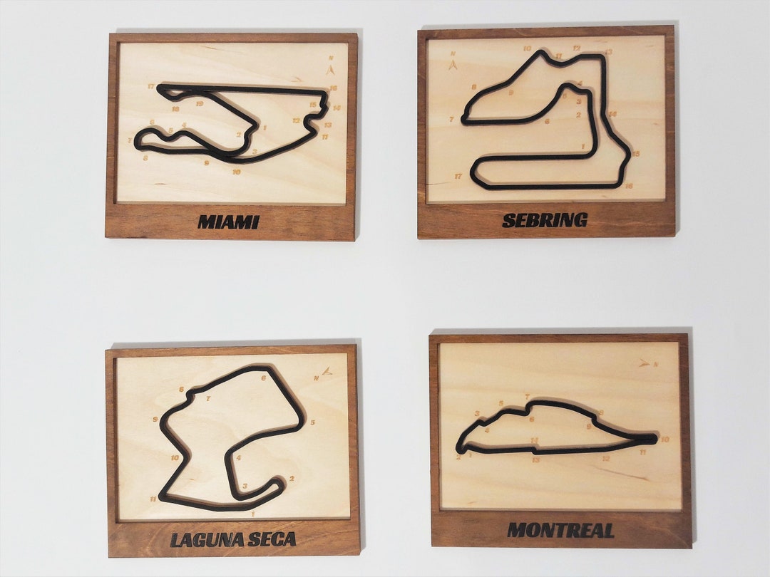 Daytona, Le Mans, Monaco, Red Bull Ring, COTA, F1 Circuit Wall Art