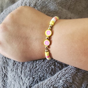Pulseras de cuentas de arcilla polimérica