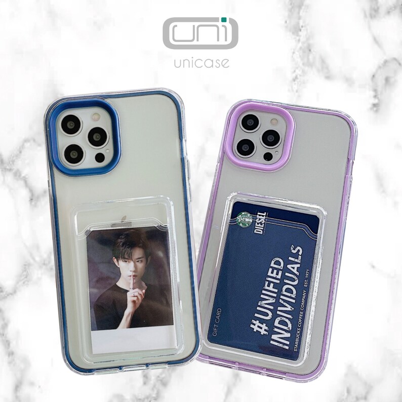 Cute Clear Photocard Phone Case Polaroid Photo Card Holder Etsy Australia