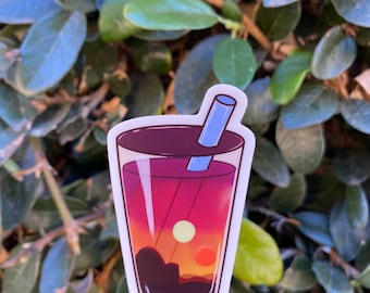 Star Wars Boba Drink Vinyl Sticker for laptop, hydroflask, all surfaces