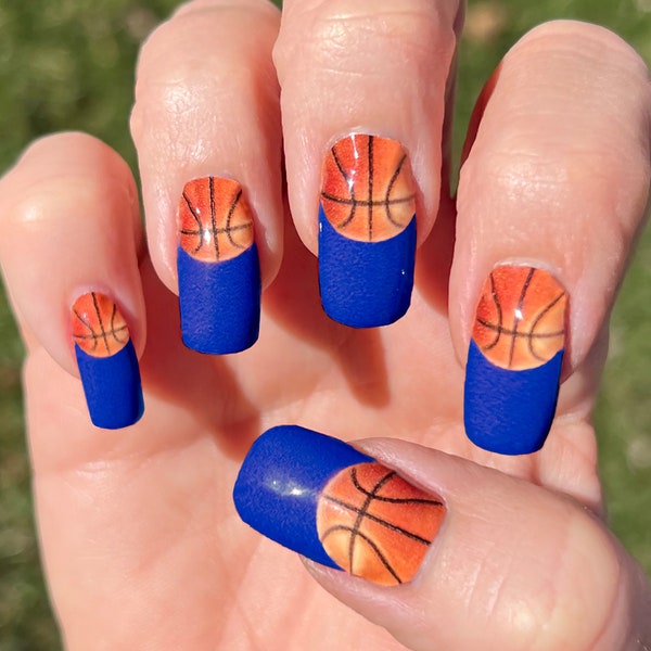 Basketball Nails University of Ky Etsy