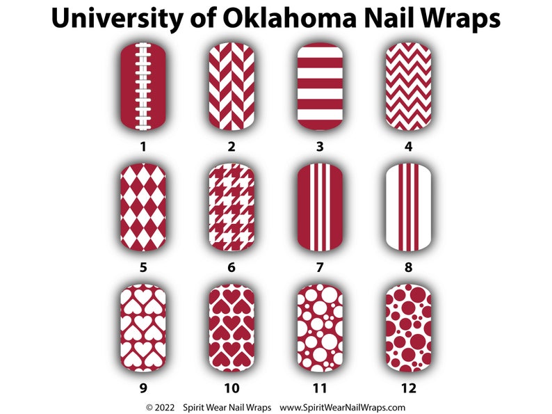 3. OU Sooners Nail Art - wide 6