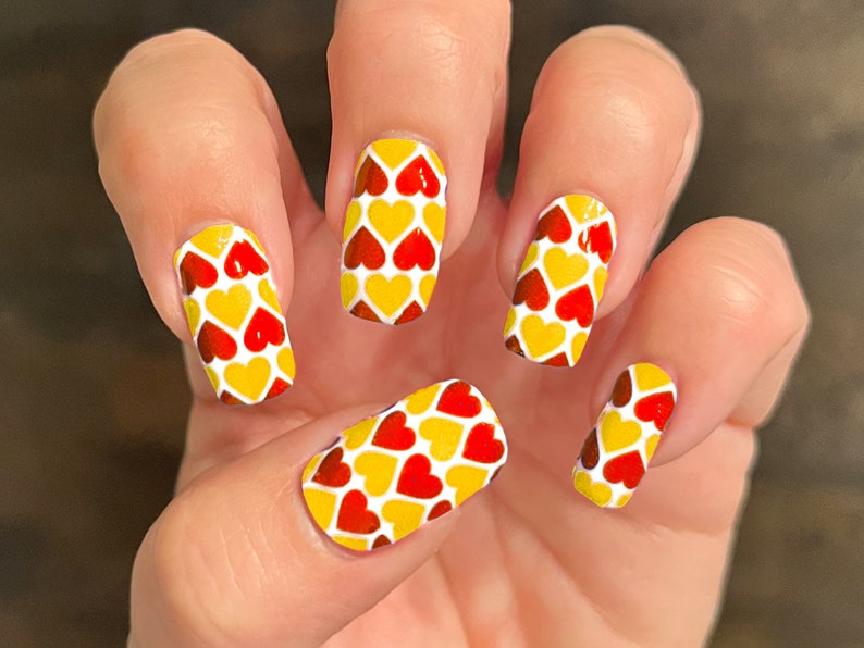 Kansas City Chiefs Nail Art Designs NFL KC Football Nail Etsy