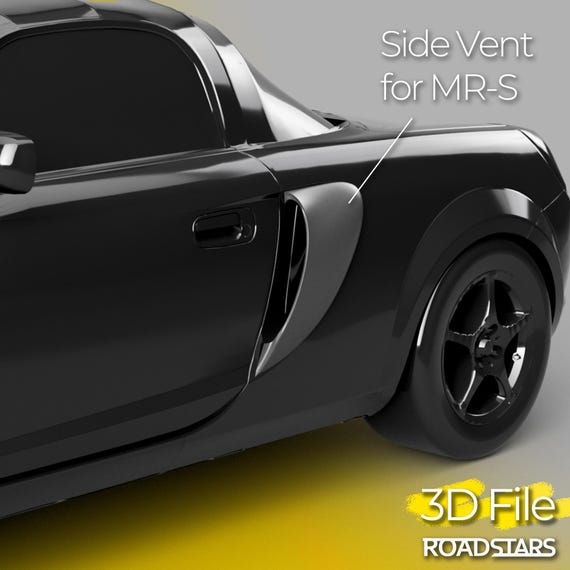 3D File - Side Vent Velance Air Intake for Toyota MR2 Spyder STL