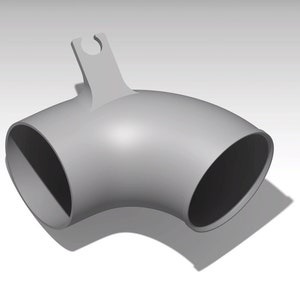 3D File - Intake Pipe Adapter for DIY Cold Air Intake for Toyota MR2 Spyder (MR-S/ZZW30)