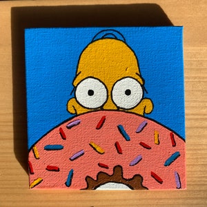 Homer’s Doughnut mini original painting