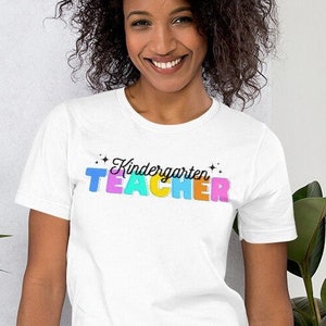 Kindergarten Teacher shirt, back to school tshirt, teacher tshirt, new teacher, teacher gift, teacher team shirt