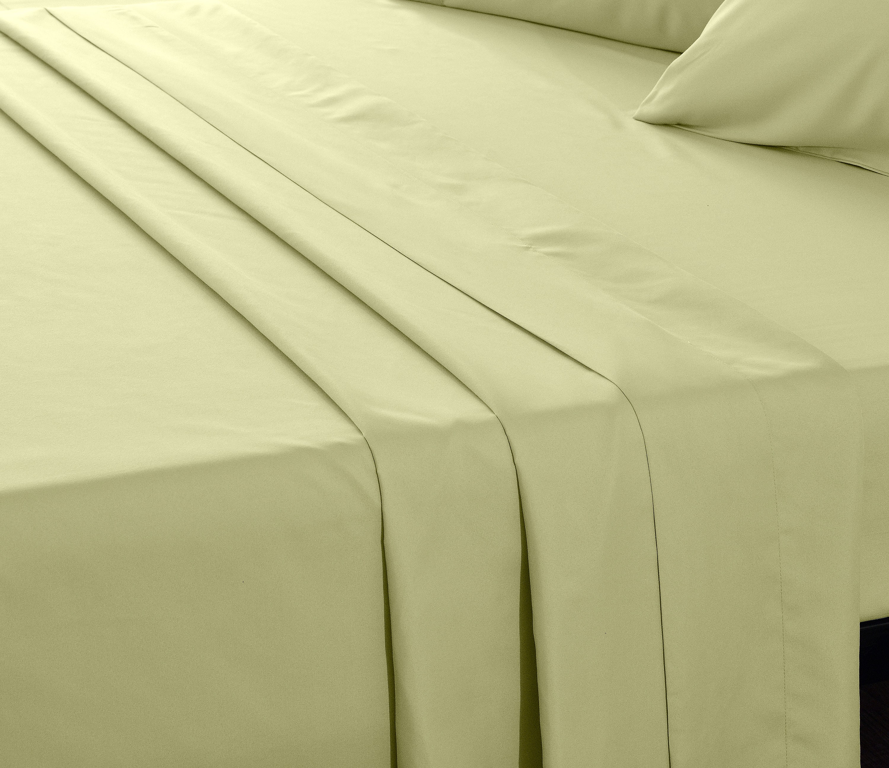 Premium Sage Green Sheet Flat Fitted Pillow Cases Soft Etsy