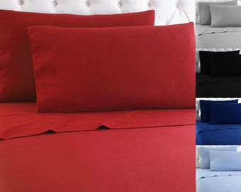 Details about   Flannel Flat Bed  Sheet 100% Cotton Flannelette Plain Flat Sheet Bedding Sheet 