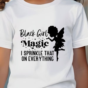 Schwarze Mädchen Magie SVG: Digitaler Download für Cricut, Silhouette