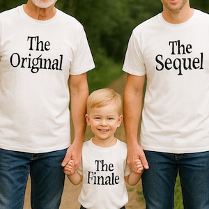 Matching Sibling Shirt SVG PNG: Original, Sequel, Finale (Digital Download)