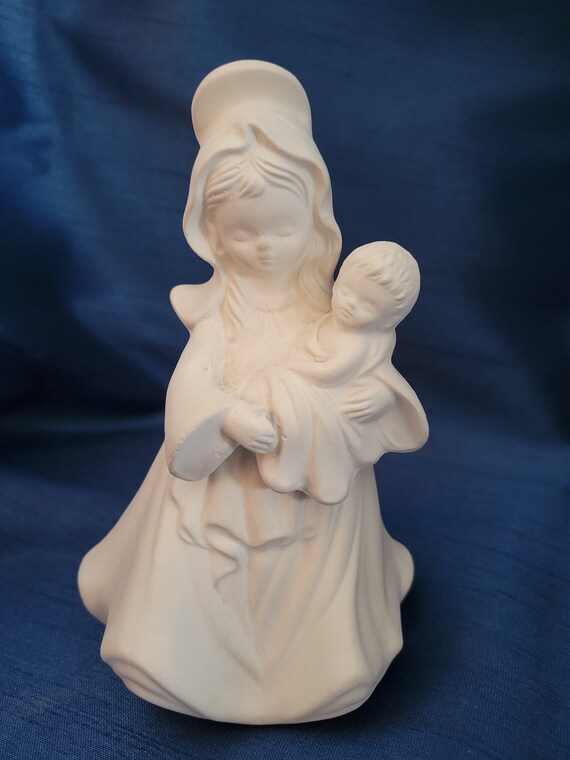 Ceramic Bisque UPaint Madonna Mother Mary Ready to Paint Unpainted