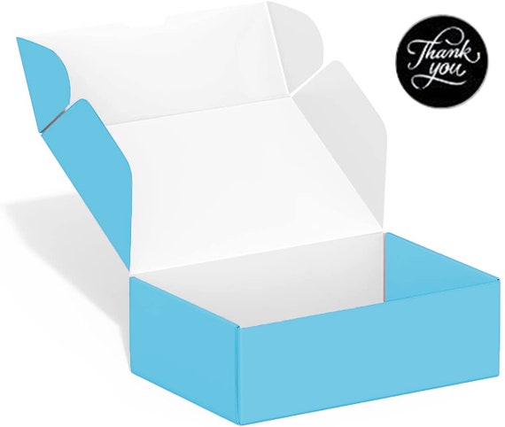 25 Pack 6x4x2 Inches Cute Teal Blue Shipping Boxes Cardboard Mailer Box Packaging Boxes for Small Business Etsy Ireland