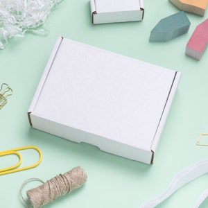 25 Pack 8x4x2 Inches Cute White Shipping Boxes Cardboard - Etsy