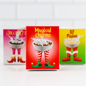 Christmas Elf Cereal Scene | Elf Props | Elf Scene Printable