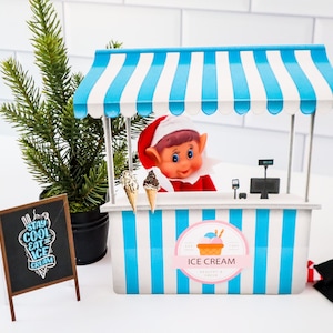 Christmas Elf Ice Cream Shop Scene | Elf Props | Elf Scene Printable