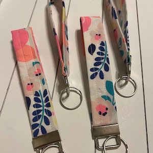 Key Fob Wristlet - Mai Tai - Recycled Fabric Keychain