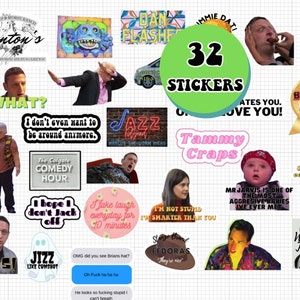 ITYSL "I think you should leave"  sticker set.  PT.2 *SEASON 1&2*. 32 stickers