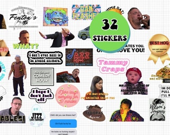 ITYSL "I think you should leave"  sticker set.  PT.2 *SEASON 1&2*. 32 stickers