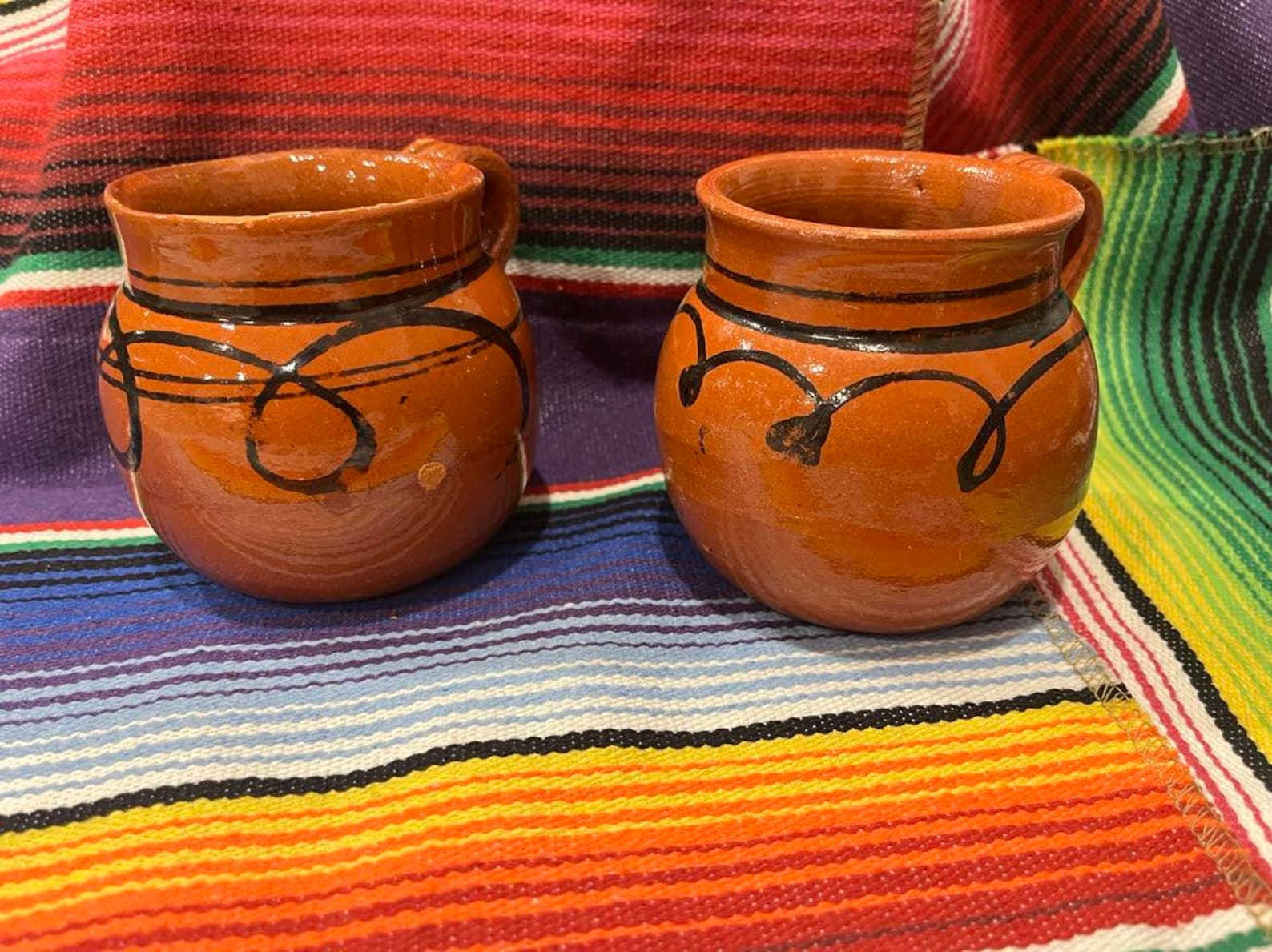 Jarritos Mexico Mexican Clay Cup Ceramic Coffee Mug Cafe De Olla
