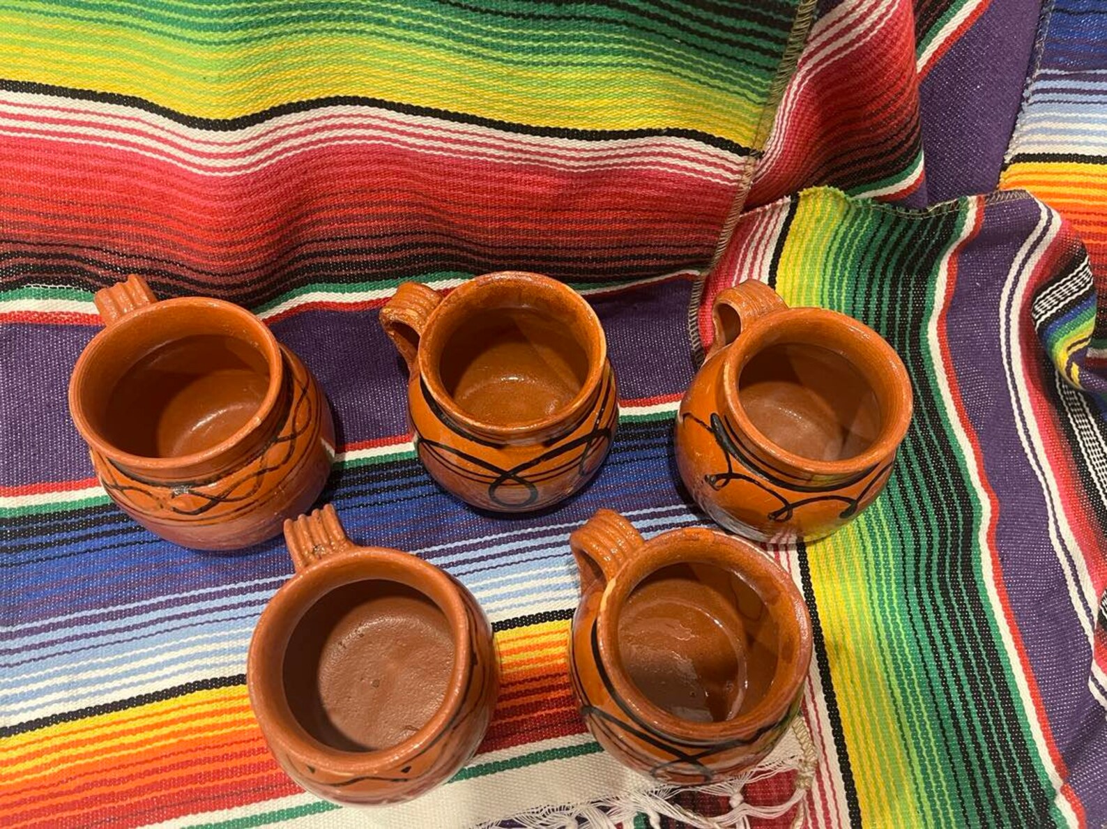 Jarritos Mexico Mexican Clay Cup Ceramic Coffee Mug Cafe De Olla