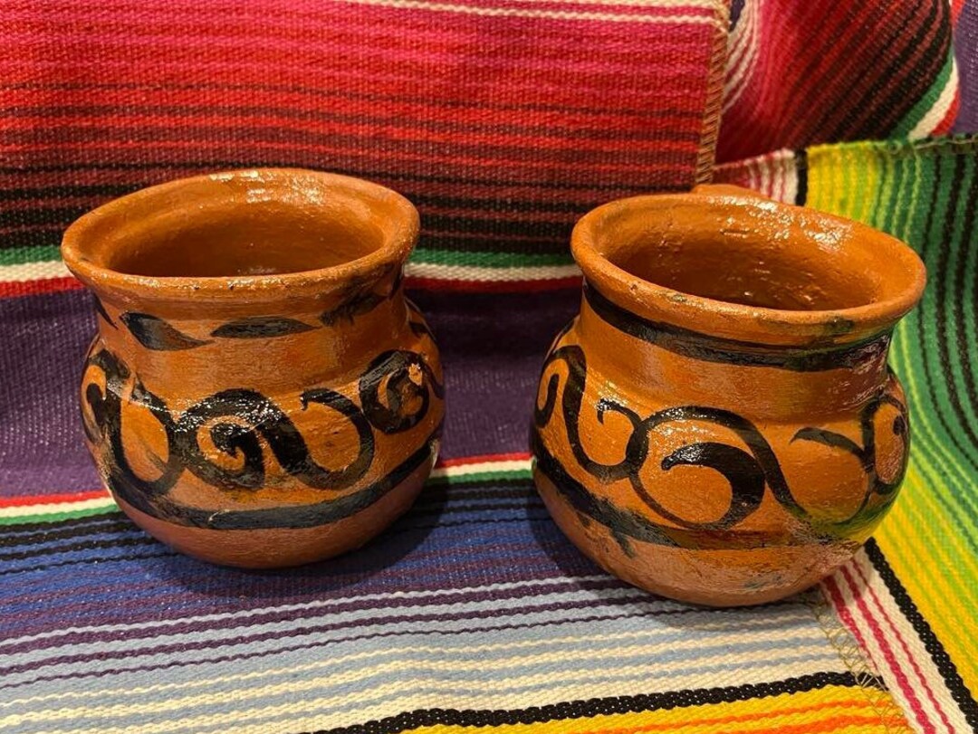 Jarritos Mexico Mexican Clay Cup Ceramic Coffee Mug Cafe De Olla