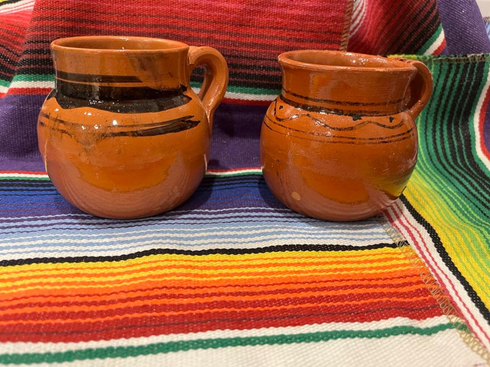 Jarritos Mexico Mexican Clay Cup Ceramic Coffee Mug Cafe De Olla