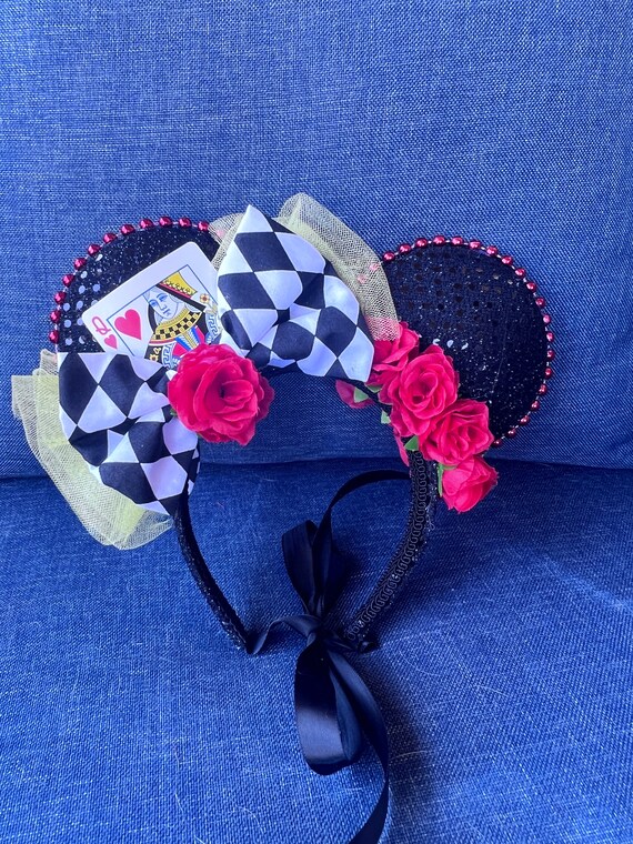 Queen of Hearts Inspired Mickey Ears, Alice in Wonderland  display picture 1