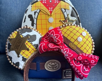 Woody Inspired Mickey Ears, Mickey Ears, Minnie Ears, Disney Ears, Mouse Ears, Toy Story Ears, Disney Ear