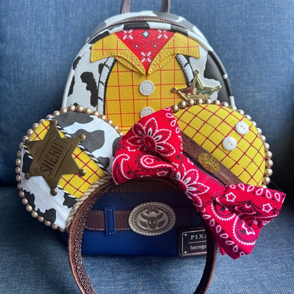 Orecchie di Topolino ispirate a Woody, Orecchie di Topolino, Orecchie di Minnie, Orecchie Disney, Orecchie di Topolino, Orecchie di Toy Story, Orecchie Disney