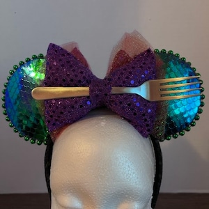 Ariel Inspired Mickey Ears, Mickey Ears, Minnie Ears, Disney Ears, Mouse Ears