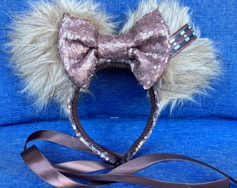 Chewbacca Inspired Mickey Ears, Mickey Ears, Minnie Ears, Disney Ears, Mouse Ears