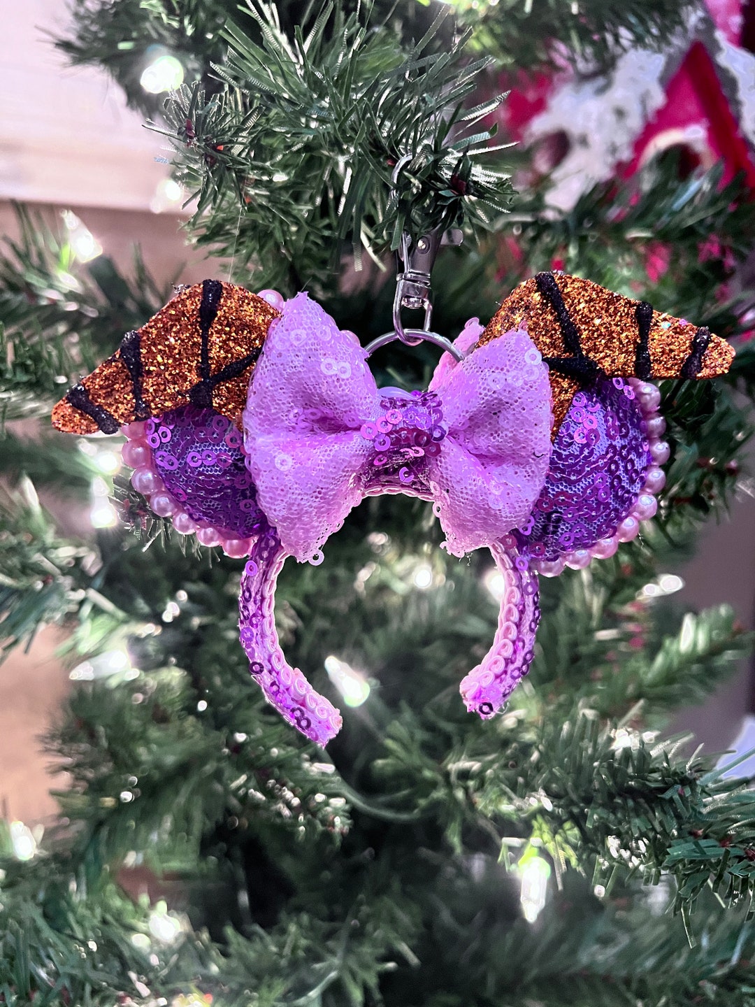 Figment Inspired Mickey Ears Keychain, Disney Keychain, Minnie Keychain