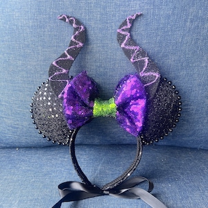 Maleficent Inspired Mickey Ears, Mickey Ears, Minnie Ears, Disney Ears, Mouse Ears, Sleeping Beauty Ears, Villain Ears