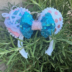 Little Bo Peep Mickey Ears Inspired Key Chain, Mickey Ears Key Chain, Minnie Ears Key Chain, Disney Ears Key Chain, Toy Story Ears Key Chain