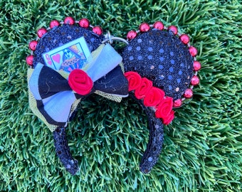 Queen of Hearts Inspired Mickey Ears, Alice in Wonderland  display picture 3