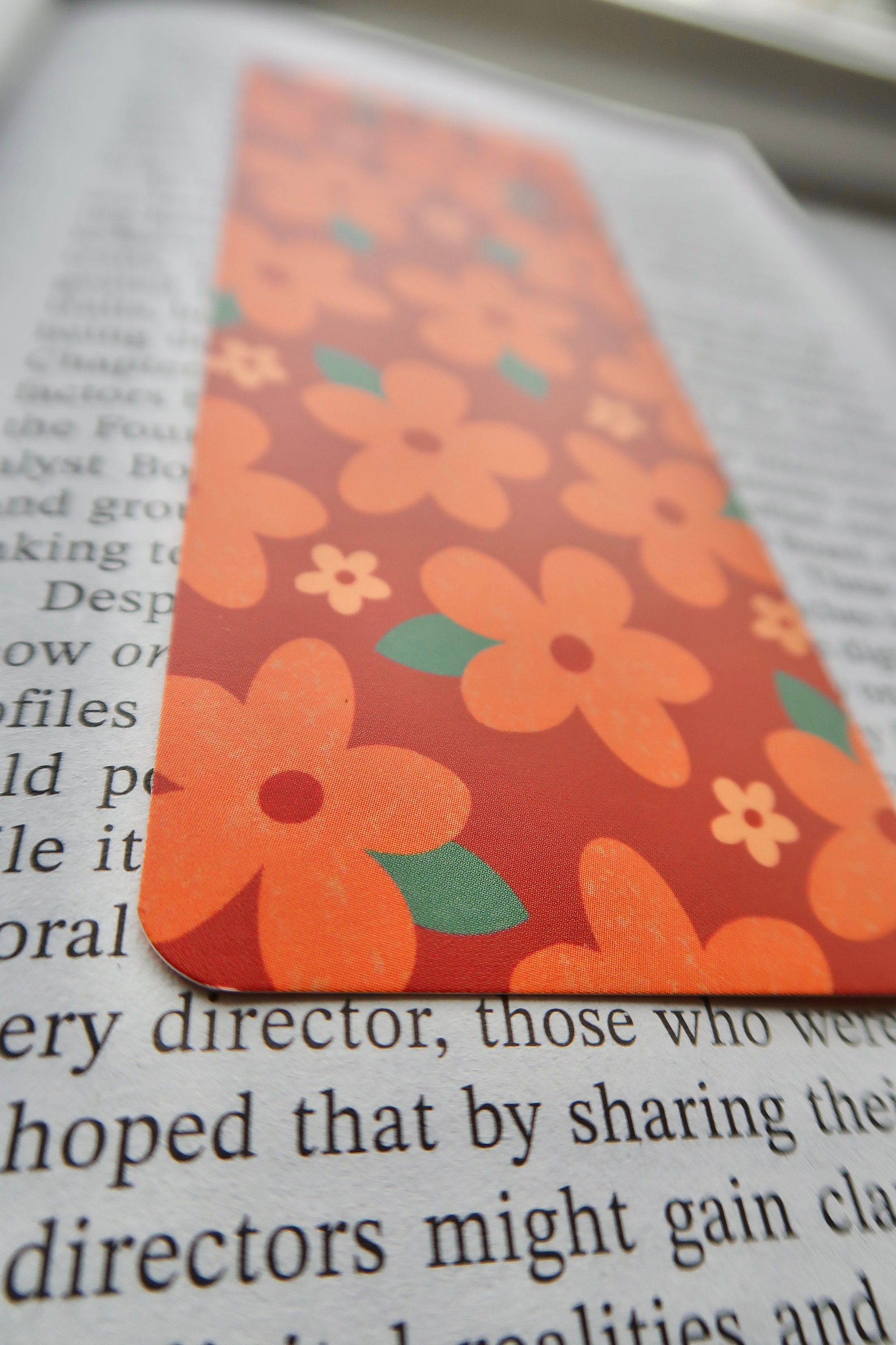 Retro Bookmarks Double Sided Pretty Bookmark Floral Etsy UK