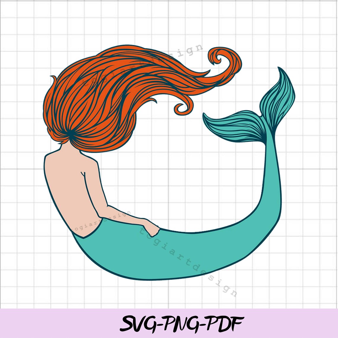 Mermaid Svg Files for Cricut Mermaid Princess Birthday Svg - Etsy