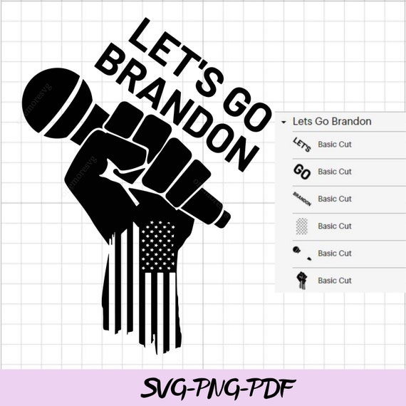 Lets Go Brandon Drip US Flag SVG, Lets Go Brandon PNG