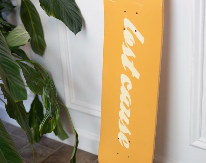 Customizable Floating Skate Deck Wall Decor - Custom Colors - Custom Fonts - Hand Painted Art