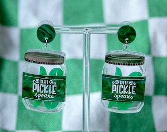 Pickle Jar Earrings