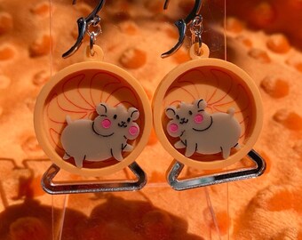 Hamster Wheel Earrings