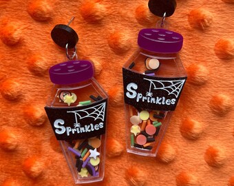 Spooky Sprinkle Shaker Earrings