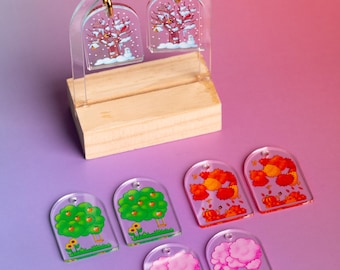 4 Seasons Tree Earrings