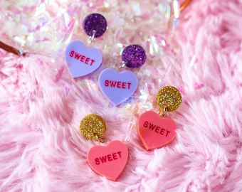 Candy Heart Earrings