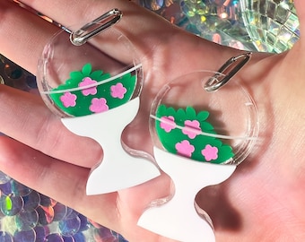 Space-Age Terrarium Earrings