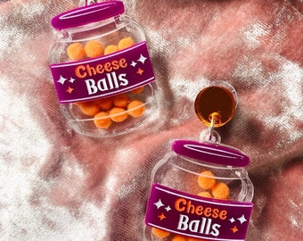 Cheese Ball Earrings