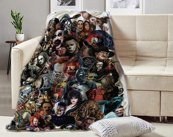 Warm 96 x 104 Fantasy Staring Quilted Throw Blanket- Halloween Style Horror Zombie Hand and Tombstone Patchwork Bed Cover Quilt for Couch Sofa| Lightweight Cotton Alternative Filling 